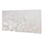 Providence Soft White Blossoms Canvas Wall Art, 48x24