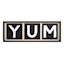 Yum Wooden Kitchen Wall Decor, 25x9
