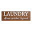 Laundry Open 24/7 Veneer Box Wall Decor, 24x8