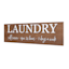 Laundry Open 24/7 Veneer Box Wall Decor, 24x8