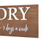 Laundry Open 24/7 Veneer Box Wall Decor, 24x8