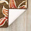 Brown Floral Washable Tufted Empress Accent Rug, 27x45