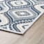 Empress Navy Ogee Washable Tufted Accent Rug, 27x45