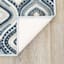 Empress Navy Ogee Washable Tufted Accent Rug, 27x45