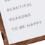Crosby St. Glass Framed Sentiment Print Wall Sign, 11x14