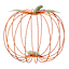 Homespun Harvest LED Wire Pumpkin Decor, 15"