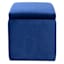 Stuart Square Storage Ottoman, Navy Blue