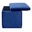Stuart Square Storage Ottoman, Navy Blue