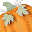 Homespun Harvest Orange Pumpkin Yard Stake, 28"