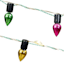 Battery Operated LED Mini C7 Multicolor Garland String Lights, 12'