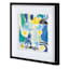 Glass Framed Abstract Wall Art, 16"