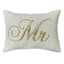 Willow Crossley Gold Beaded Mr Throw Pillow, 9x12