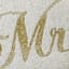 Willow Crossley Gold Beaded Mrs Throw Pillow, 9x12