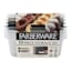 Farberware 10-Piece Black & Grey Storage Container Set, 13.5oz