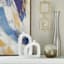 Crosby St. Riley White Open Ceramic Vase, 9.5"