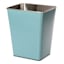 Blue Stainless Steel Wastebasket, 11.7l