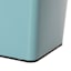 Blue Stainless Steel Wastebasket, 11.7l