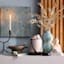 Found & Fable White Ceramic Buddha Candle Holder, 6.5"