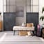 Found & Fable Zuri Tufted Bench, Cream & Black