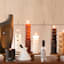 Crosby St. Black Unscented Totem Pillar Candle, 2x8