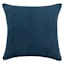 Blue Faux Suede Throw Pillow, 18"