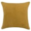 Turmeric Yellow Faux Suede Throw Pillow, 18"
