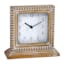 Beaded Square Wooden Clock, 8x7.5