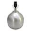 Found & Fable Silver Hammered Mini Accent Lamp with Base, 11"