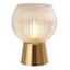 Clear Ribbed Uplight Lamp, 7.7"