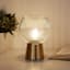Clear Ribbed Uplight Lamp, 7.7"
