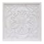 Found & Fable Embossed White Wooden Wall Decor, 34"