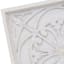 Found & Fable Embossed White Wooden Wall Decor, 34"