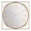 Providence Gold Mirrored Round Wall Clock, 24"