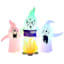Ghostly Campfire Tales Halloween Inflatable, 5' Wide