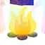 Ghostly Campfire Tales Halloween Inflatable, 5' Wide
