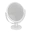 2 Sided Mirror Round 2X Magnification White