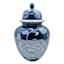 Providence Blue Ceramic Jar, 12"
