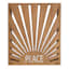Peace Wood Sign, 9"