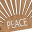 Peace Wood Sign, 9"