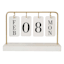 White & Gold Tabletop Calendar, 5"