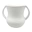 Honeybloom White Ceramic Vase with Handles, 5"