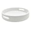 White Round Tray, Medium