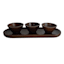 Bistro Condiment Tray & 3 Bowls
