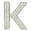 Clear Crystal Monogram Letter, K