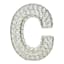 Clear Crystal Monogram Letter, C