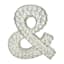Clear Crystal Monogram Letter, &