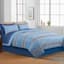 Smart Restart 6-Piece Blue Collegiate Striped Essential Comforter Set, Twin/Twin XL