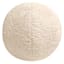 Soul Searcher White Round Boucle Throw Pillow, 14"
