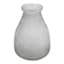 Ty Pennington Grey Frosted Glass Vase, 7.5"