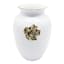 Providence Gold Flower Wide Mouth Ceramic Vase, 9"